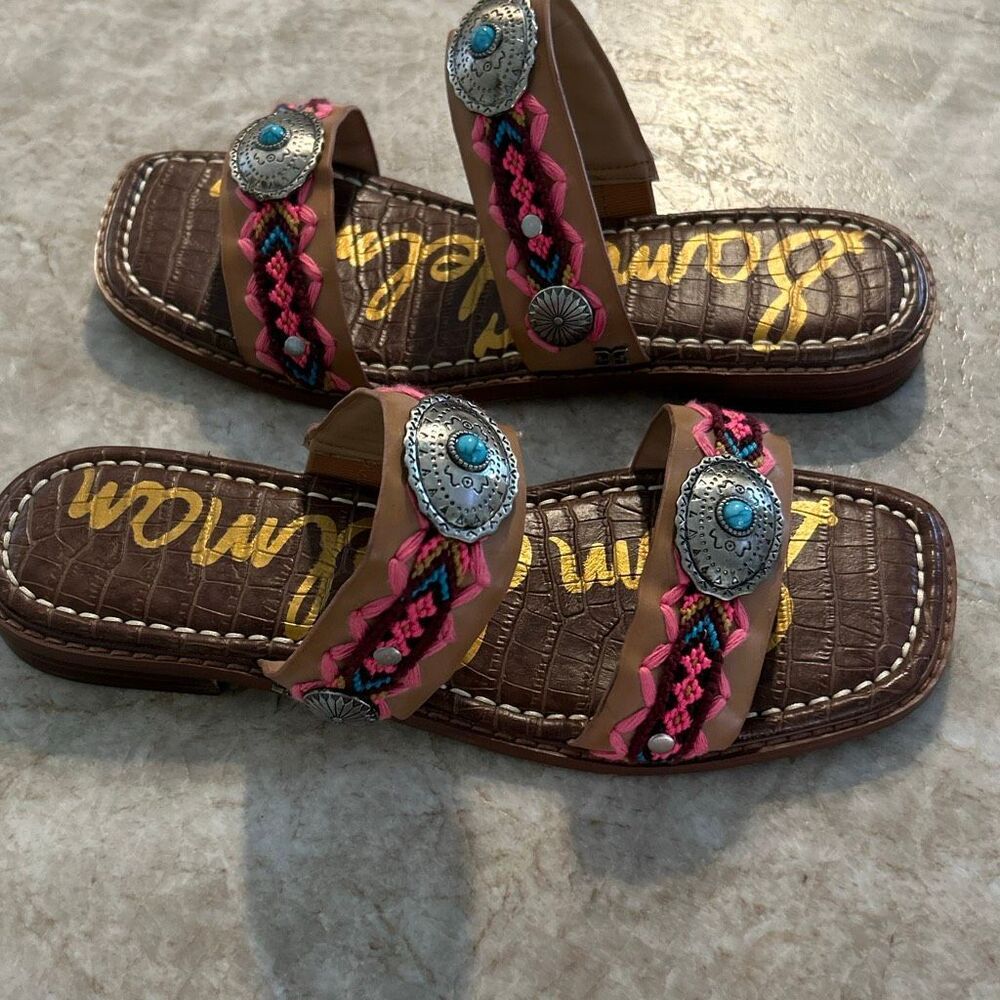 Sam Edelman Women's Hardyn Southwest Sandal Size  9 - Picture 5 of 7